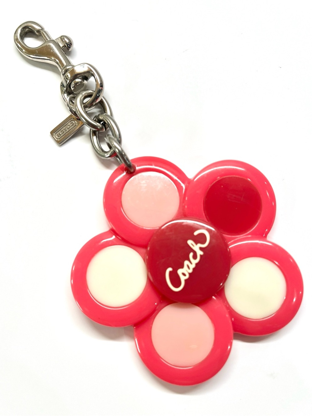 Coach Poppy Flower Bag Charm EUC
